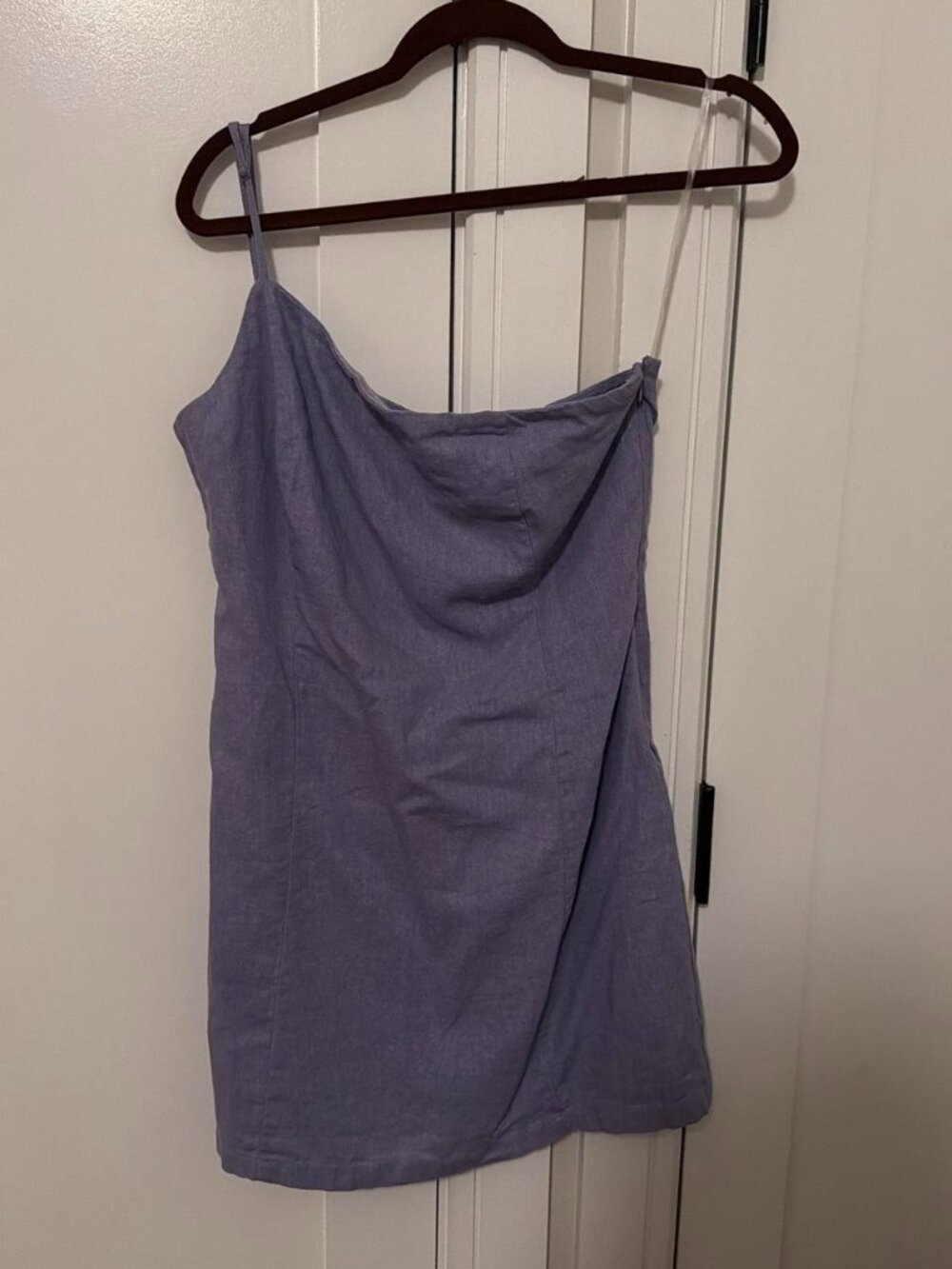 Dusty purple one shoulder dress